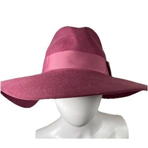 Conner Handmade Hats Mauve Pink Alison Australian Wool Womans Floppy Hat Boho